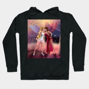 Two fairies having a fight Hoodie